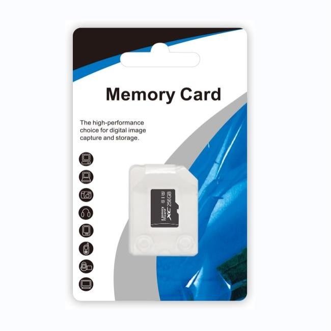 256GB Classe 10 Micro SD Card UHS-I U1 Compatível com Dashcam Camera Mobile Pad