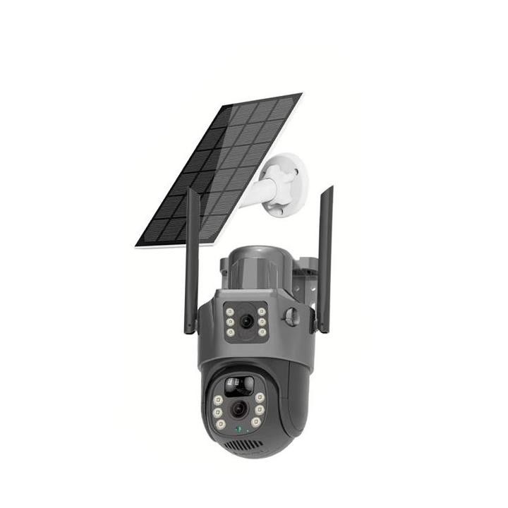 FCC OEM Solar Powered Wireless Security Camera Outdoor Cellular 4G LTE Network