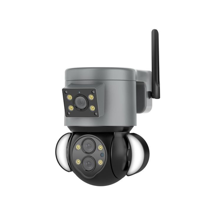Full Color IP65 Wireless CCTV Camera PTZ Câmera de Segurança Inteligente rastreamento de movimento