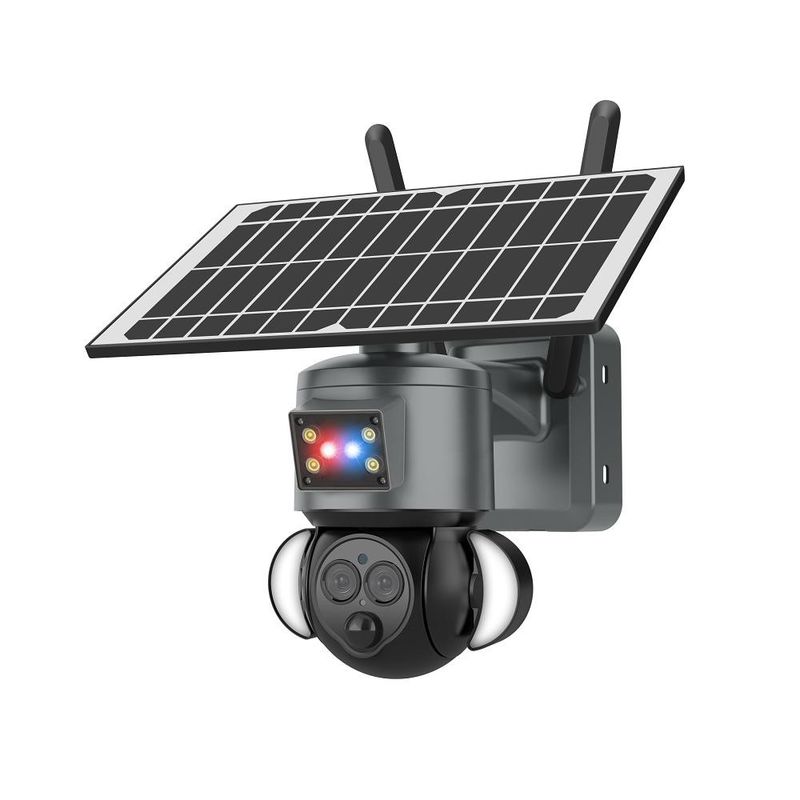 Rastreamento humano 4G Bateria solar Câmera de visão noturna 2 Way Tipo de áudio
