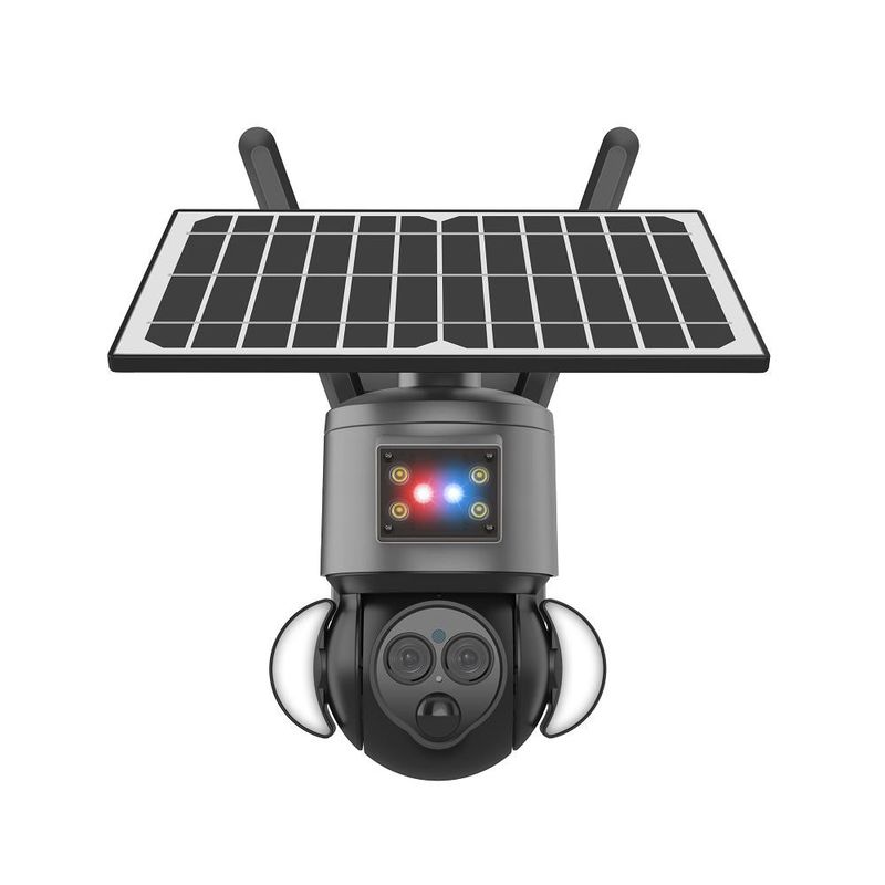 Rastreamento humano 4G Bateria solar Câmera de visão noturna 2 Way Tipo de áudio