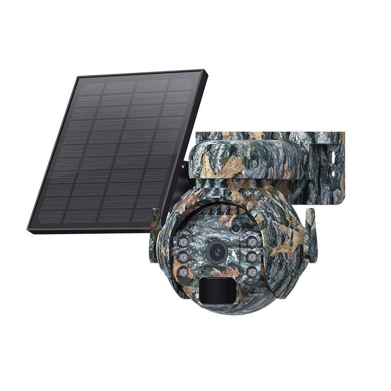 Camuflagem Mini 4G Sim Card Câmera Solar HD Full Color Câmera Solar Externa
